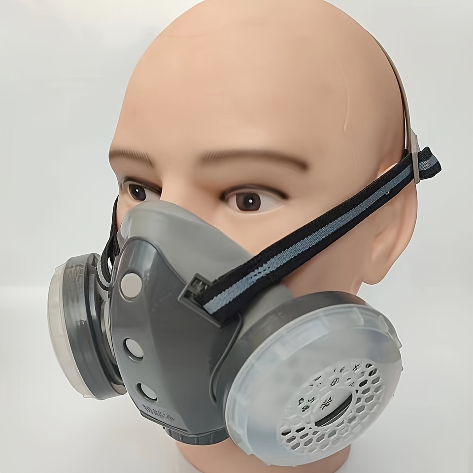 Masque À Gaz 1pc Masque De Peinture Respiratoire Intégral - Temu