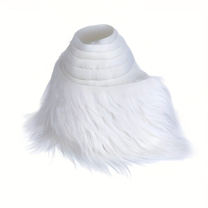 Image of 29-inch Synthetic Fur Material, Soft Plush Pre-cut Strips Ideal For Crafting, Perfect For Cosplay Outfits, Santa Beard Hair Embellishments, And Gnome Decorations With Faux Fur Trim