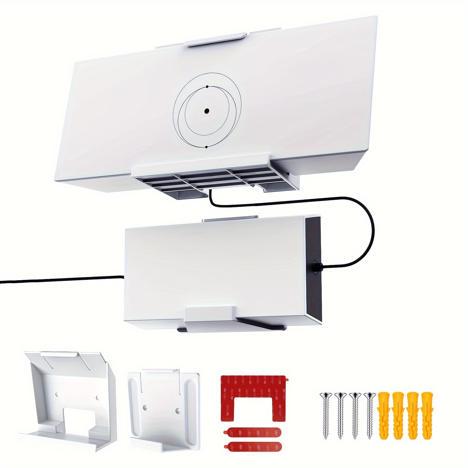 

Starlink Gen 3 Wall Mount Kit - Router & Power Supply Holder With Ventilation, Abs, Space-saving Design For Home, Office, And Rv, Non-drilling Installation