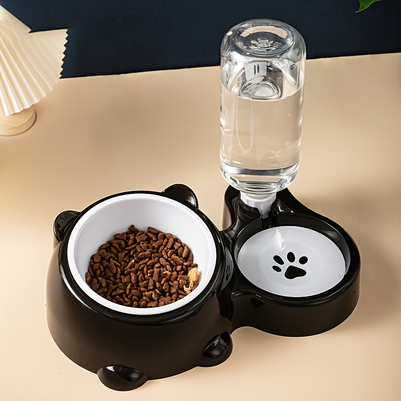 1pc Automatic Pet Feeder And Water Dispenser, Plastic, No Battery Or Power Needed, For Cats And Small Dogs