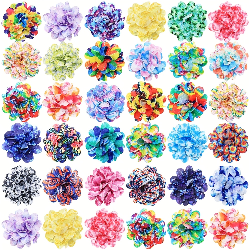 TEMU 30 Colorful Collars For Dogs Featuring Elastic Bands And Detachable Bow Ties In Colors, Ideal For Small Pet Grooming