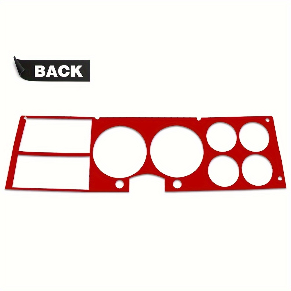 TEMU Dash Bezel Insert For Chevy For For Truck For Blazer For 19841987 Brushed Aluminum