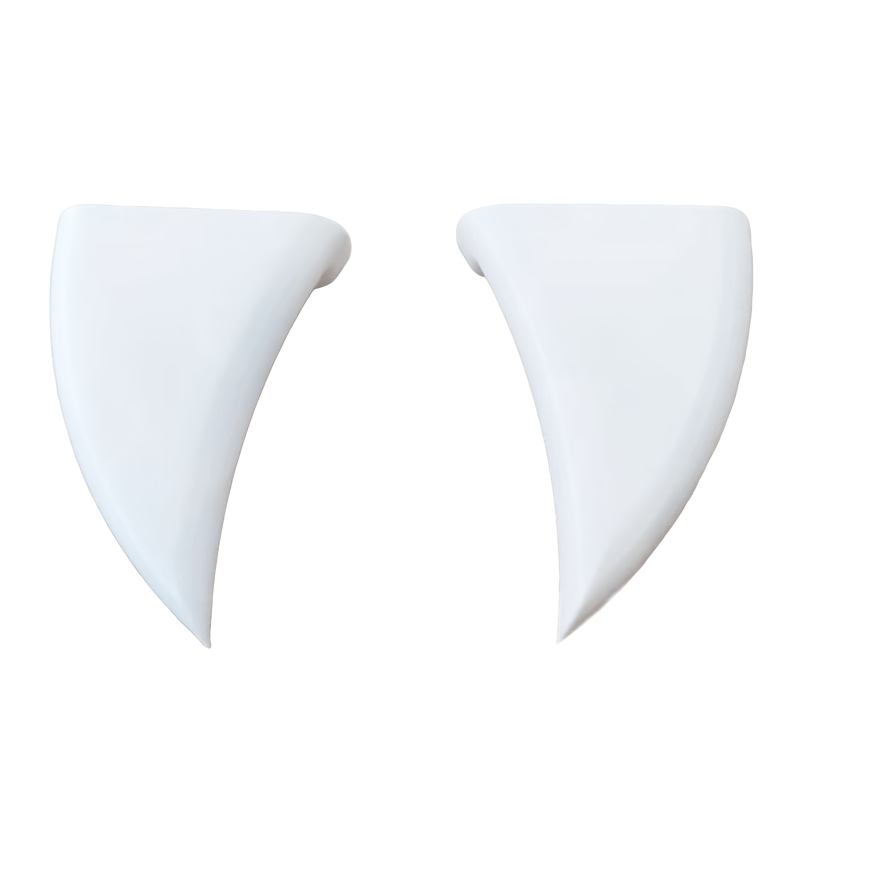 Image of 2pcs Car Fangs, Monster Teeth Halloween Car Decorations, Fun Vampire Teeth Car Accessories, On The Front Grille, Halloween Decorations Christmas Decorations