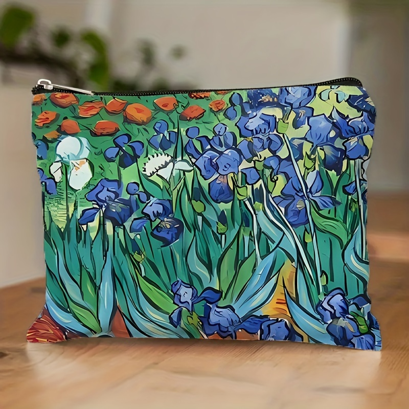 1pc, Horse Print Makeup Bag, Western Design Makeup Bag, Double-sided Print Makeup Bag, Multi-functional And Large Capacity Portable Toiletries Bag, Foldable Storage Bag, Holiday Gift, Birthday Gift