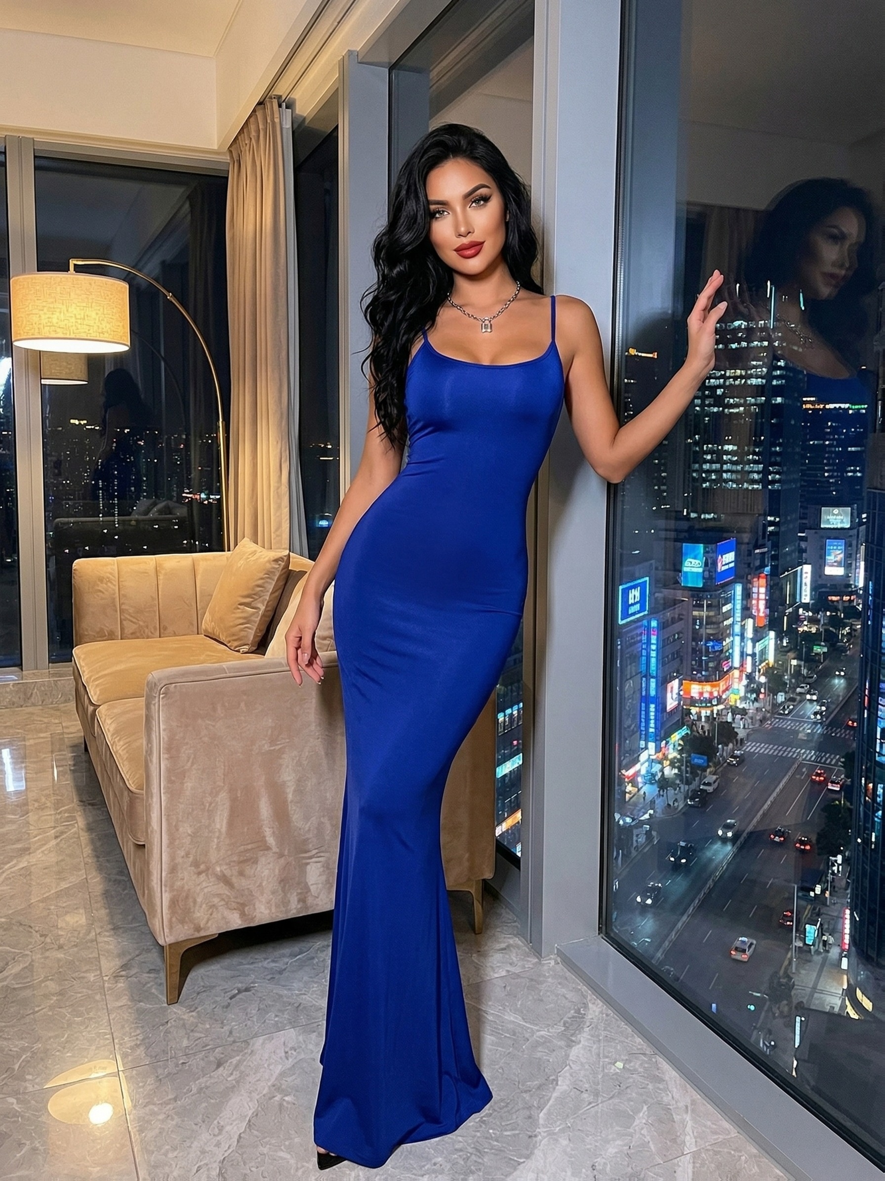 evening lounge dress for ladies womens spaghetti strap nightgown prodhub-job-147