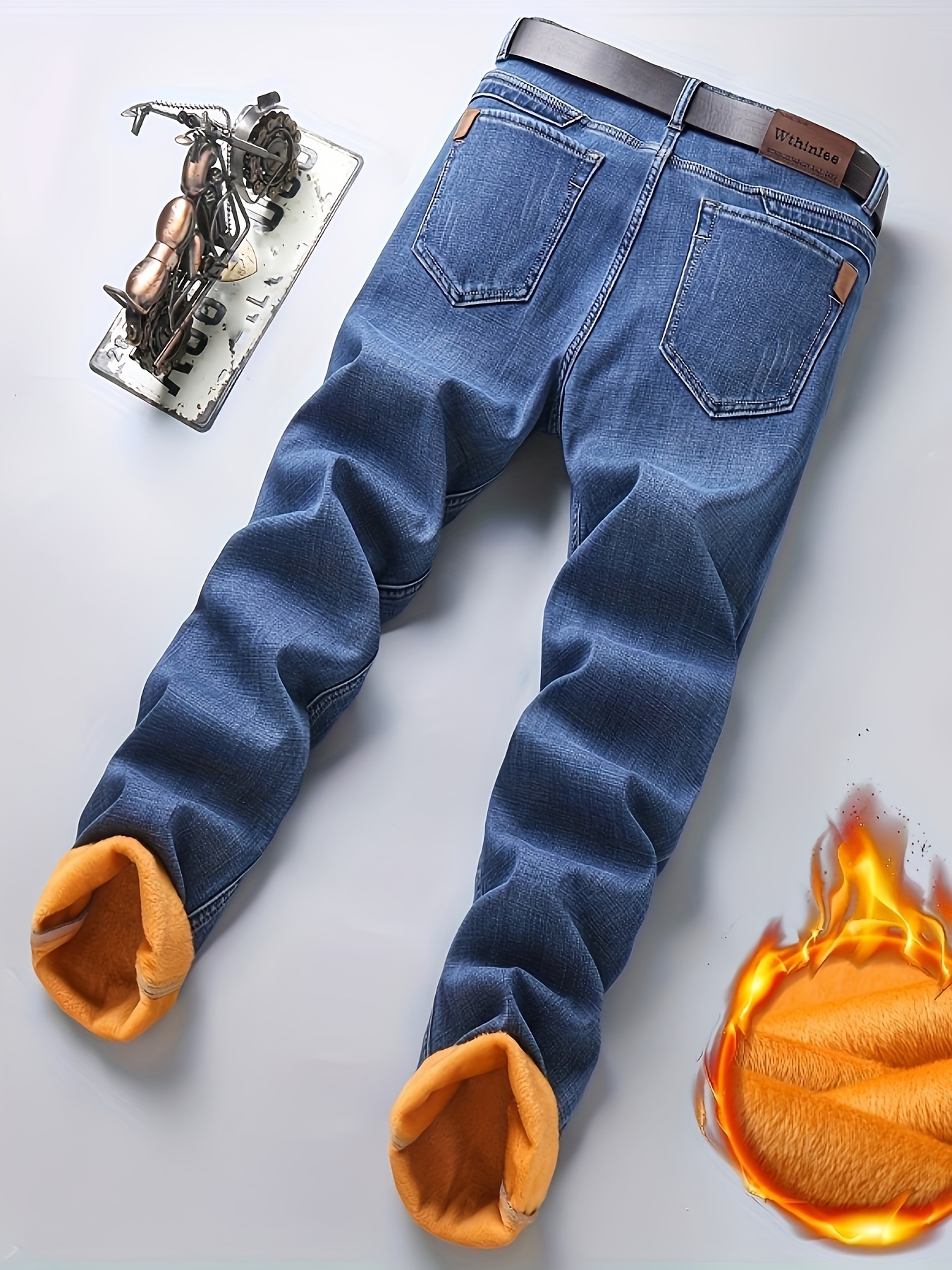 Thermal Jeans Thick Jeans For Winter Mens Winter Thermal Jeans