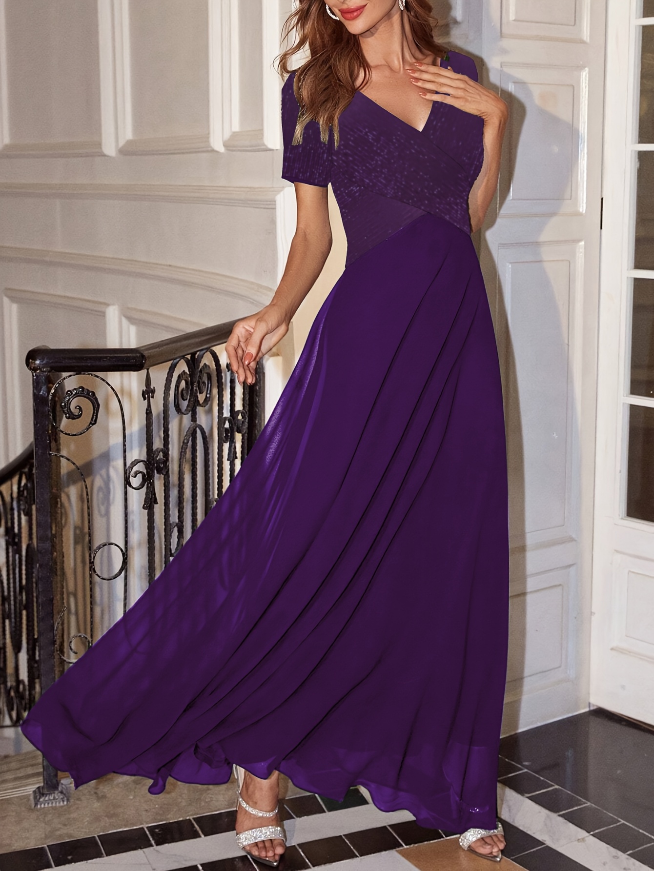 temu purple dresses purple dress women sold on Temu United States