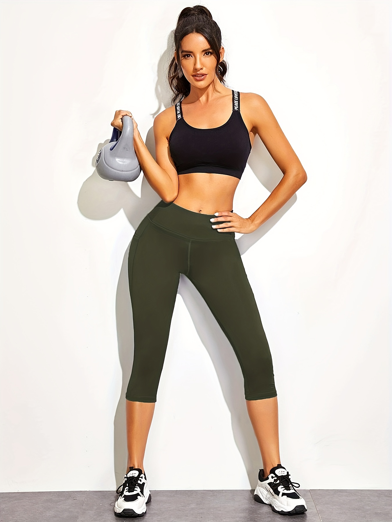 CFmduc 3 Pack Plus Size Leggings For Women Stretchy Tummy Control Workout Yoga Pant High Waist Opaque Leggings With Pockets Xl 5xl