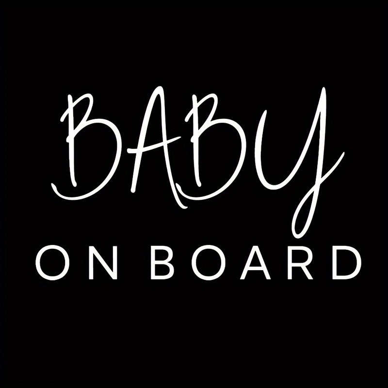Image of Sticker For Cars, Laptops, Trucks, And Walls That 'baby On Board'