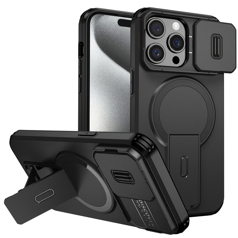 TEMU Phone Case - Heavy Shockproof Protector Hard Case With Stand For Iphone 18 Pro Max 17 Pro Pro Max