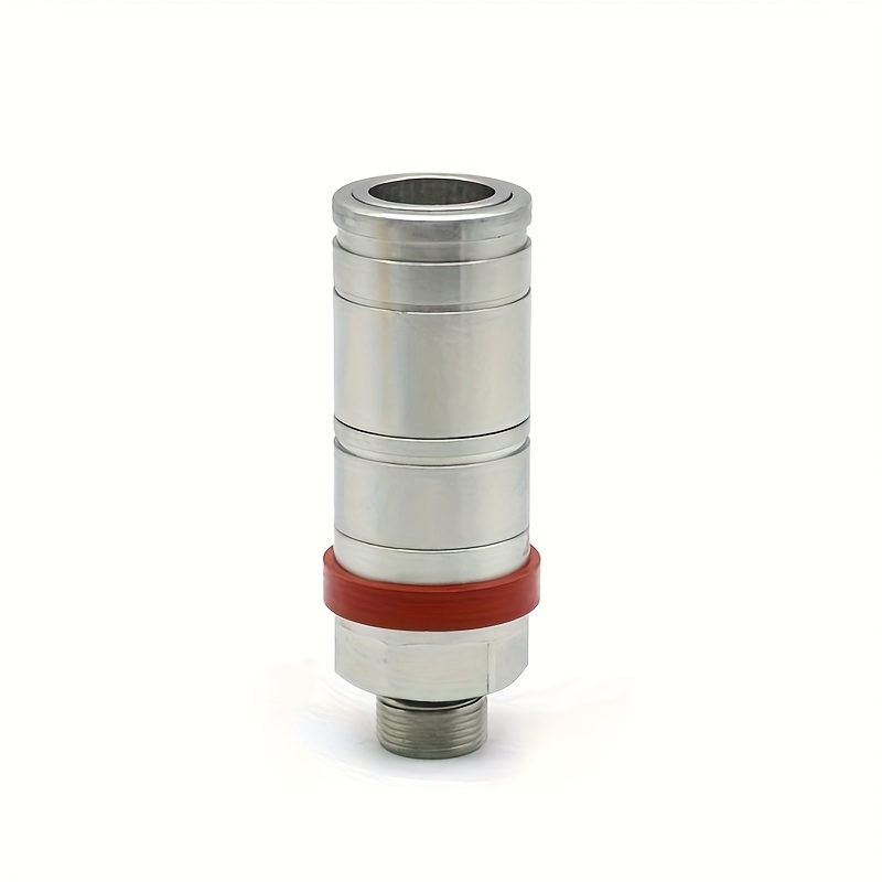 Steel Hydraulic Quick Coupling With Internal Pressure Relief Valve - M22 X 1.5 Metric Thread, With Dust Cap, Suitable For Agricultural Machinery (al166181 Al119348 Replacement)