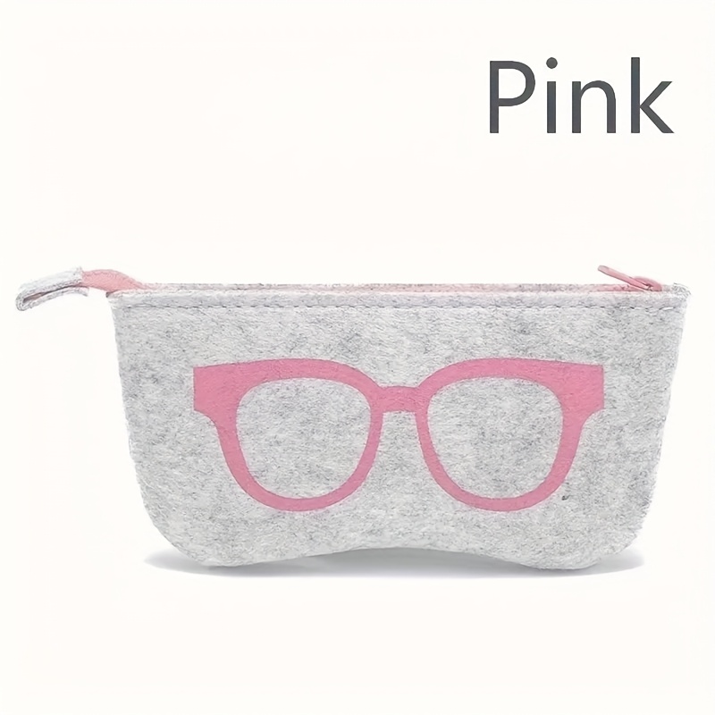 Image of Case Soft Large Eyeglass Cases With Zipper Portable Makeup Pouch Squeeze Eyeglass Cases Body Care For,, Sport, Office, School, Belt, Glasses, Back To School Supplies