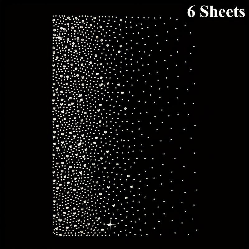 TEMU 6 Sheets Of Heat Transfer Iron-on Stickers, Mixed Colors, Convenient For Clothing Decoration, Textured Patterns, Very Suitable For T-shirts,