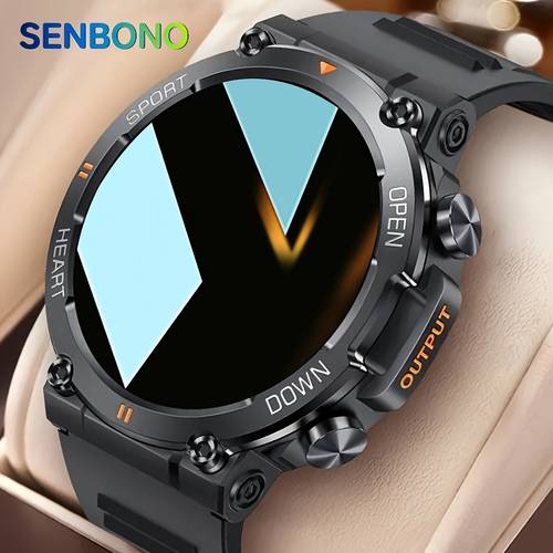 mens smartwatch with wireless calling featuring a large 1 39 inch round screen customizable and fitness tracking it has a 40mah battery is suitable for outdoor sports and compatible with iphone and android devices a perfect gift for men watch watch design userfriendly interface smart watch for android phones
