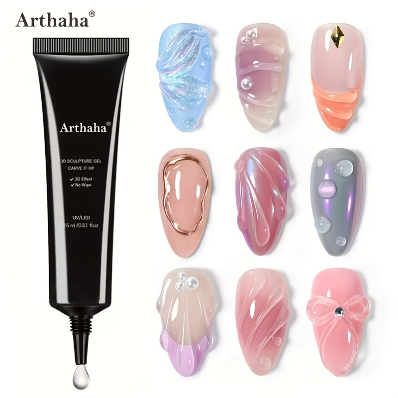 Arthaha Autumn Winter & Halloween 3d Nail Modeling Gel - /led Curing Gel For Nail Art Painting, Molding & Sculpting Valentine's Day Gift