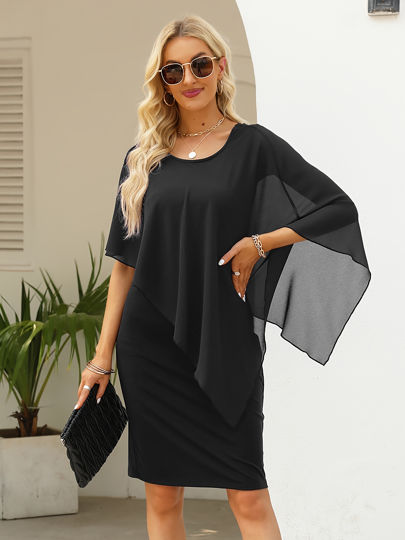 asymmetrical blazer dress Jovani 09440 main image 0