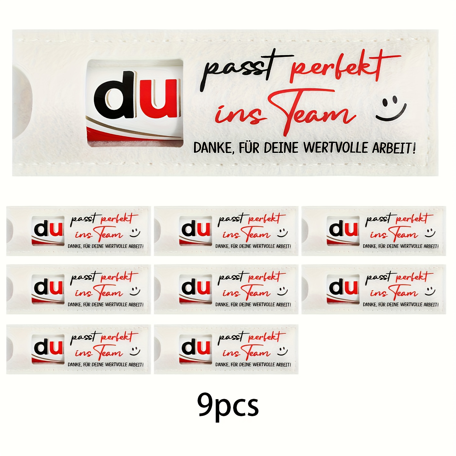 E-shop Geschenk für Sie/Ihn 5/9-teilige Filz-Party-Geschenkbox-Verpackung – Bedruckt mit deutschem Text „Du ins Team, danke, für deine wertvolle