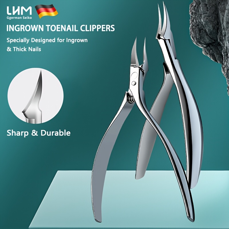 Professional Stainless Steel Toenail Clippers for Thick Nails