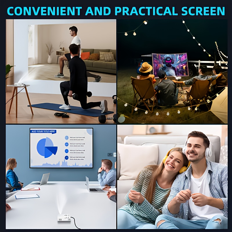 Compact Video Projector with Full HD 4K Capability, 720P Local Resolution, LCD Display Similar to Smart Tvs, Works with Smartphones, Tablets, And Laptops, USB Compatible, Ideal for Movies, Gaming, And Home Theater 14 Compact Video Projector with Full HD 4K Capability, 720P Local Resolution, LCD Display Similar to Smart Tvs, Works with Smartphones, Tablets, And Laptops, USB Compatible, Ideal for Movies, Gaming, And Home Theater