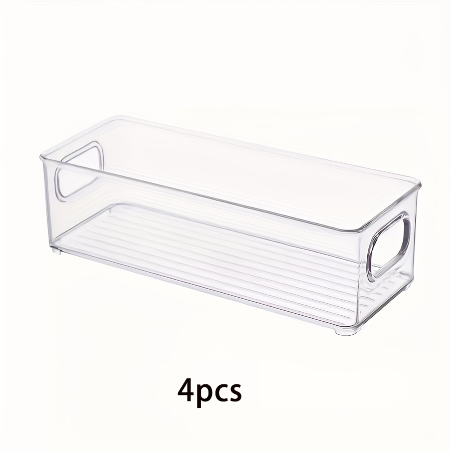 Acrylic Storage Box For Desktop, Long And Narrow, Rectangular, Transparent, For Small Items, Dormitory, Large Capacity.