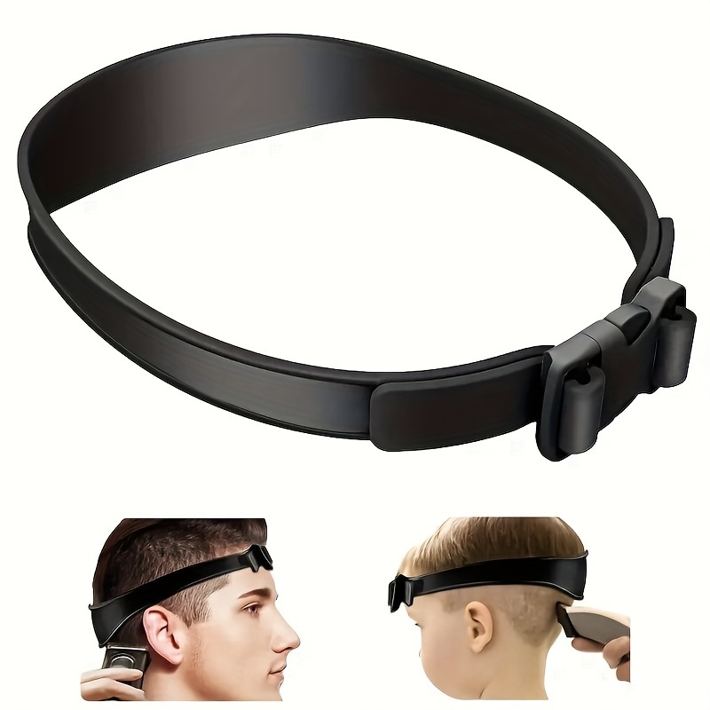 

1 Silicone Haircut Positioning Strap, Suitable For Home Curved Haircut, Trimming And Styling Tools