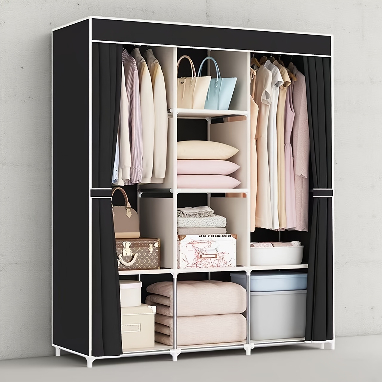 Image of All- Thickened Cloth Wardrobe, A Must-have For The Bedroom Of , Suitable For Students' Households, And Super Stable