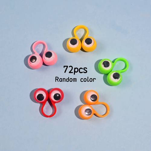 gift for her him 36 72pcs funny eye rings creative googly multi item party favor packs fillers for easter pinata basket eggs ideal forweddings carnival masquerade new year random color