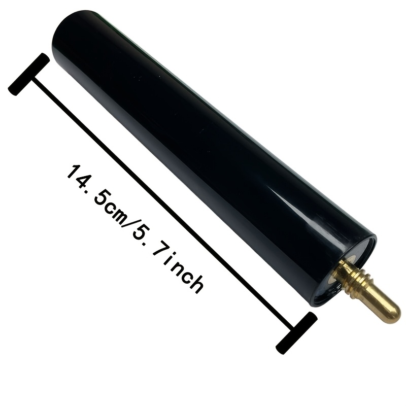 TEMU 1pc Billiard Cue Extender - 14.5cm Extension Handle For Pool And Snooker Cues, Durable Pp And Copper Connectors (pagoda/round Head), Improve