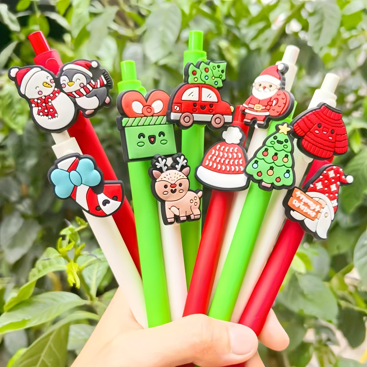 4 Stylos à Gel Adorables Avec Pompons - Pour Enseignants, étudiants, Signature, Décoration (couleurs Assorties) - 14