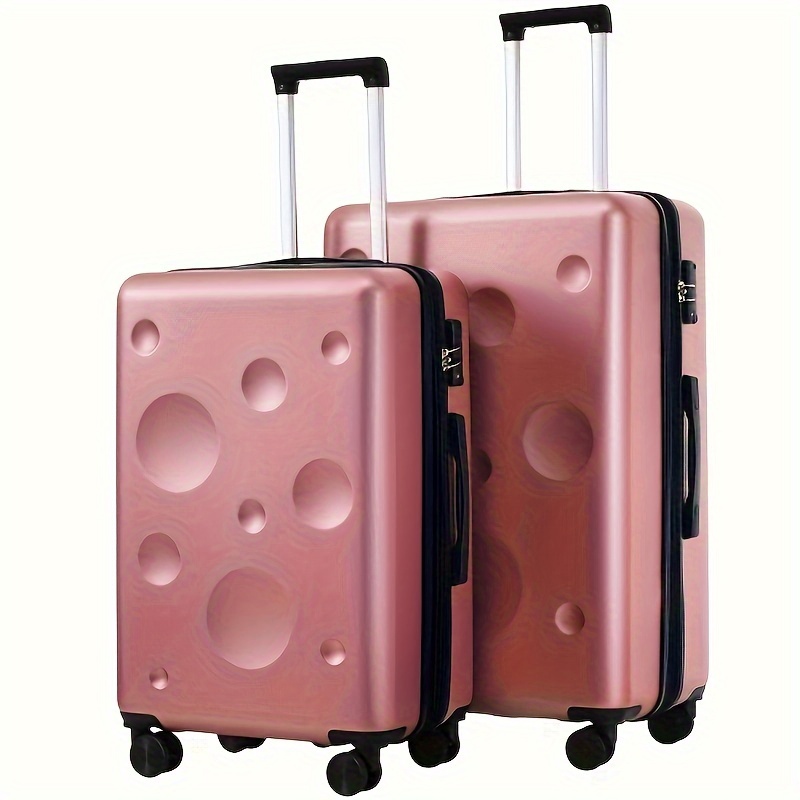 

2pcs Hard Shell Luggage Suitcase, Carry On Trolley Case With Tsa Lock, Wheels Travel Case 24''28''
