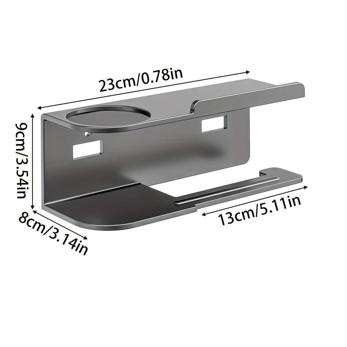 TEMU 1--mounted Toilet Paper Holder, Multifunctional Roll Paper Storage Organizer For Toilet Fragrance, Practical Bathroom Decor Accessory, Wall