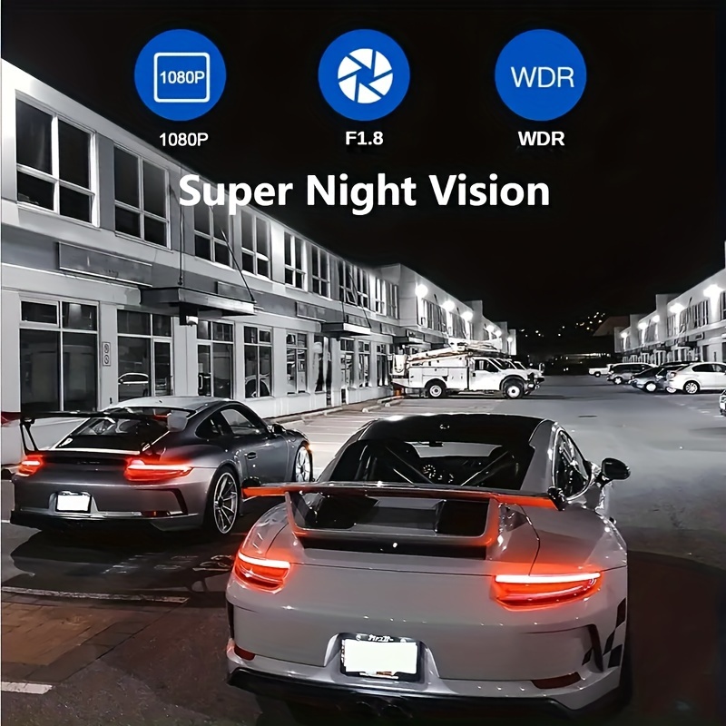 dash cam front and inside front 1080p cabin 720p recording car dvr cam with 170 wide angle night vision small dash camera for cars 24h parking monitor loop recording   free 32gb sd card Product details 5