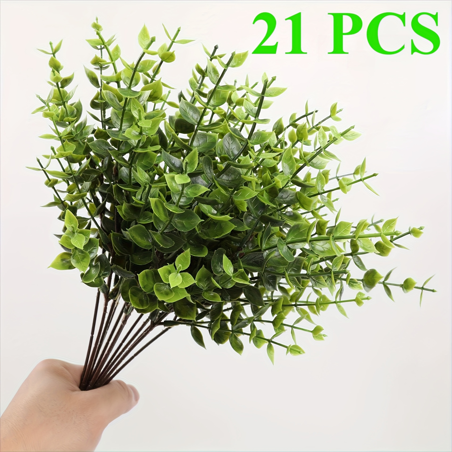 Image of 21pcs - Green Outdoor Simulated Boxwood Shrubs - Perfect Botanical Pruning Art, Perfect For Indoor And Outdoor Decoration, Wedding Photography And Outdoor Gardens