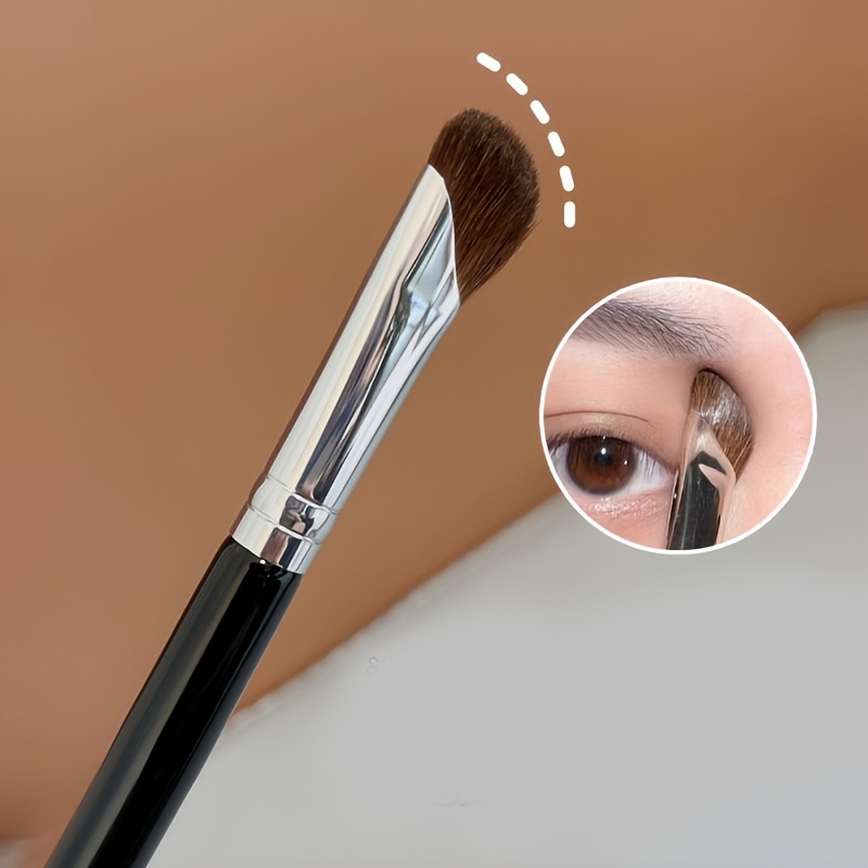 

Hair Precision Contour Nose Shadow Brush - Angled Eyeliner Wand, Alcohol-free Horse Bristle, For Normal Skin, Portable Abs Handle