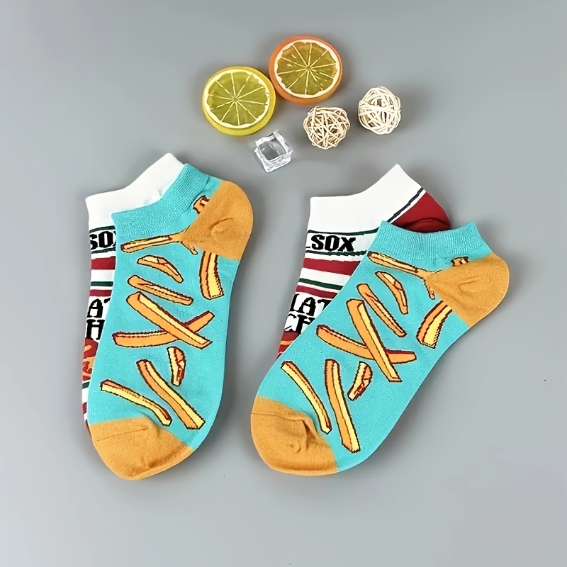 E-shop 2 Paar AB Asymmetrische Vielseitige Stilvolle und Bequeme Lässige Kurze Socken