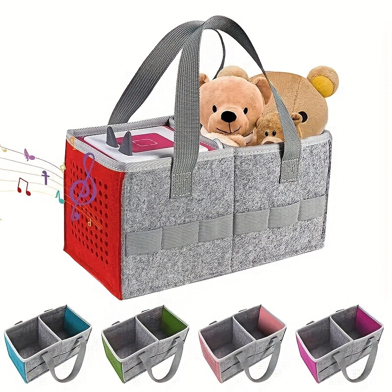 

1pc Foldable Carrying Box For Starter Set, Dust-proof Outdoor Travel Felt Cloth Case, Storage Bag