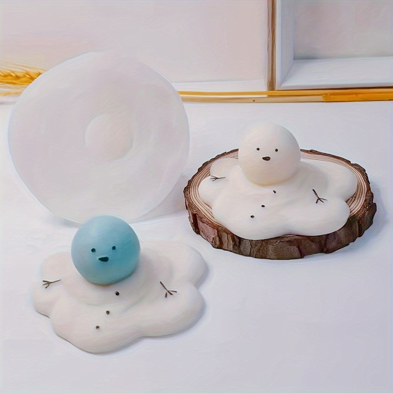 

1pc Snowman For Aromatherapy & Fondant - Diy Snowman , Decor Tool, And