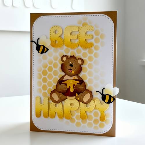 1pc exquisite bear metal cutting die a versatile diy craft tool for scrapbooks photo albums greeting cards and home decor holiday greetings and crafts