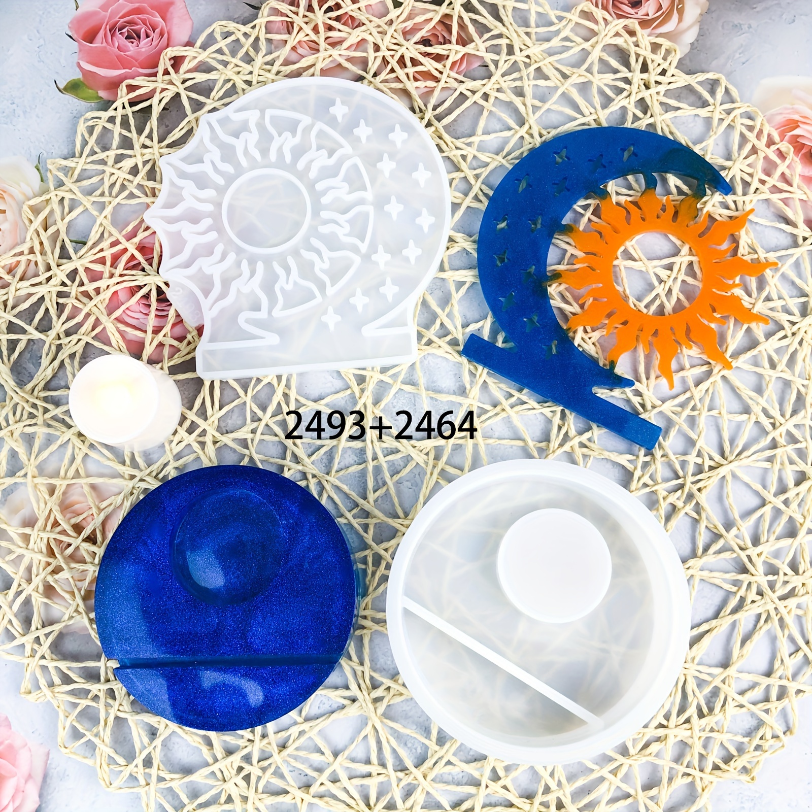 Stampi Candele Amazon Stampo In Silicone Per Portacandele In Resina Epossidica Fai Stoppini Per Candele Fai Da Te
