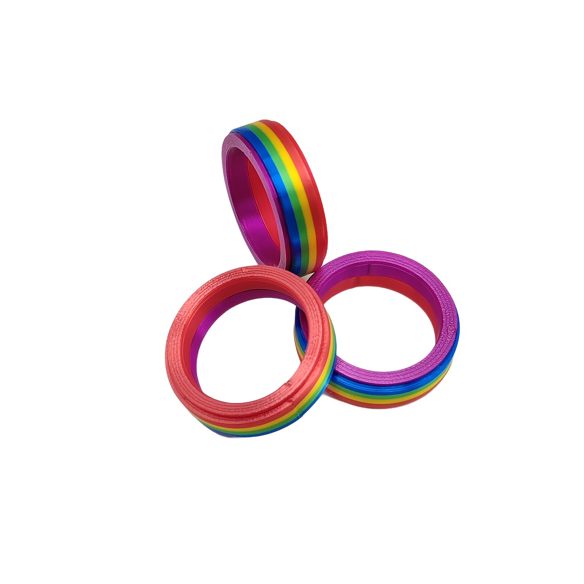 Rainbow Fidget Spinner Ring for Women