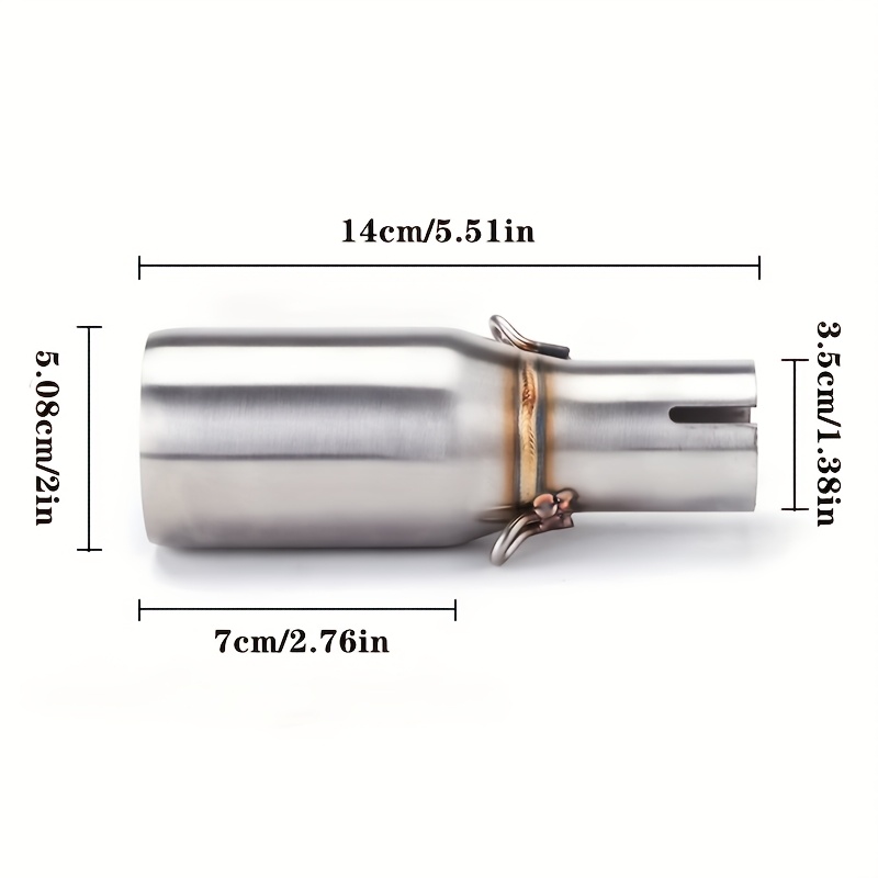 x10 mp3 125 250 300 250lt 79 25 gallon   motorcycles exhaust   pipe adapter connector 51mm partial adjustment tube details 1