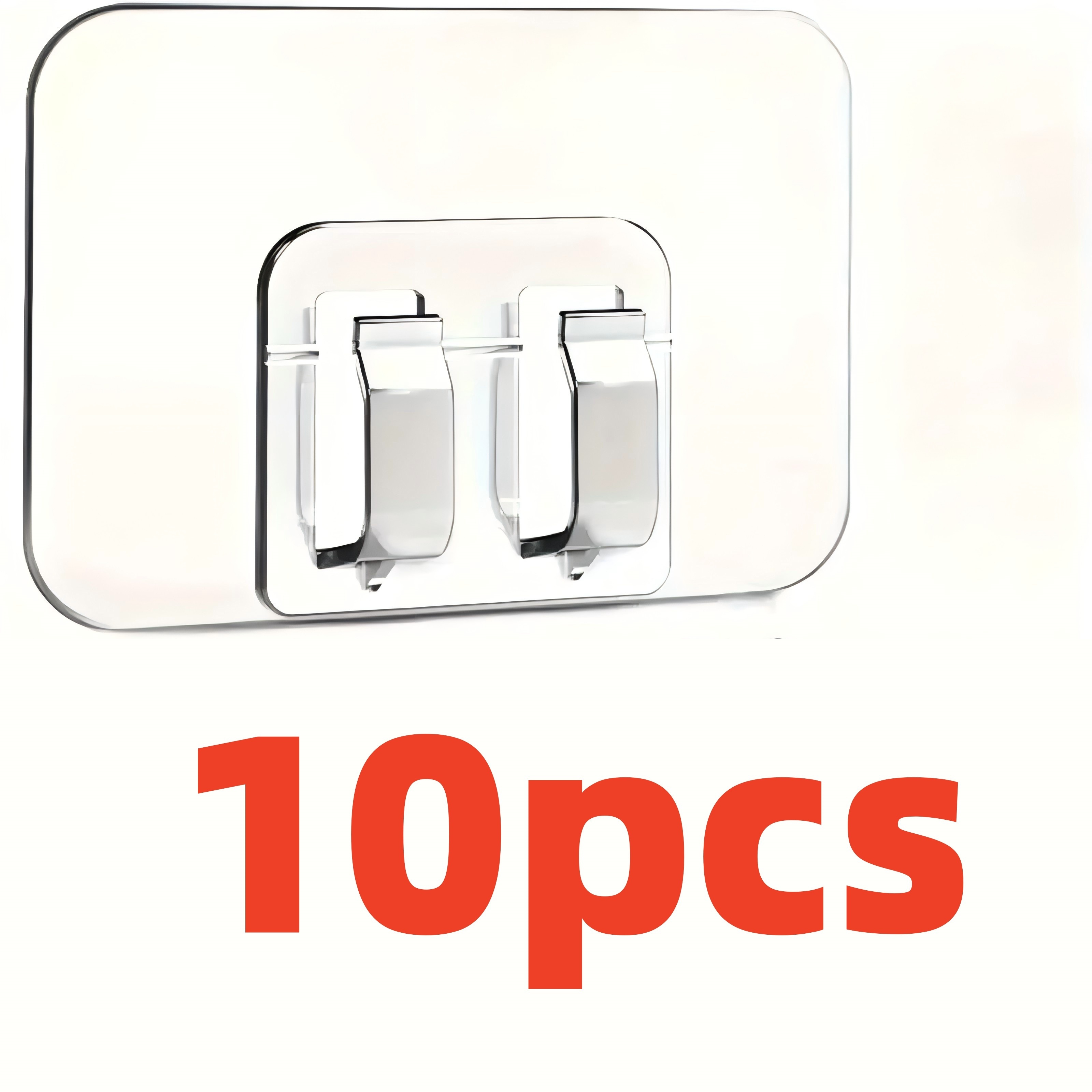 TEMU 50/30/10pcs Clips adhésifs légers, crochets en plastique résistants à et aux UV, pour une suspension dommage, des câbles, avec installation