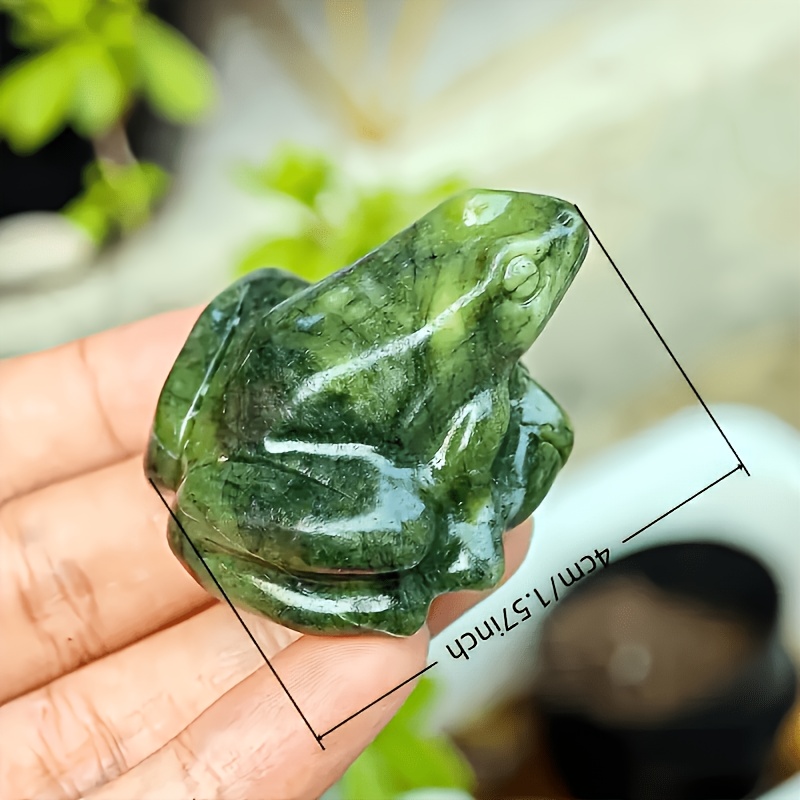 E-shop 4 cm/. Natürliche Kristall-Jade--Skulptur mit Schlangenmuster, Jade- Kristall--Dekorationsstück, geeignet für Heim- Arbeitszimmerdekoration,