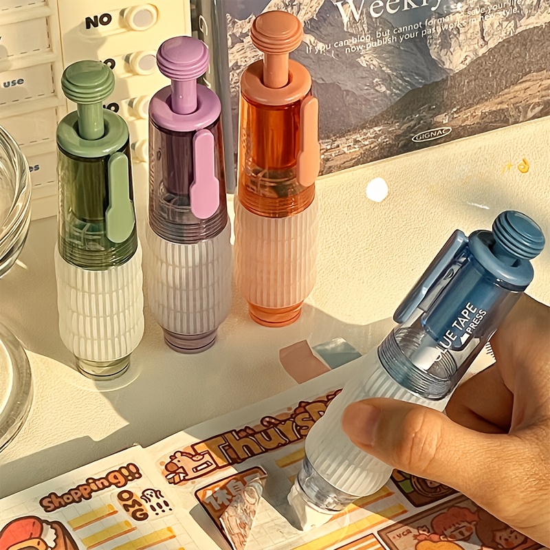 High Adhesive Pen, Reusable Double-sided Tape, Essential For Stationery, Suitable For: Tents, Sticker, Scrapbooks And Crafts, Replaceable Core, In 4 Colors
