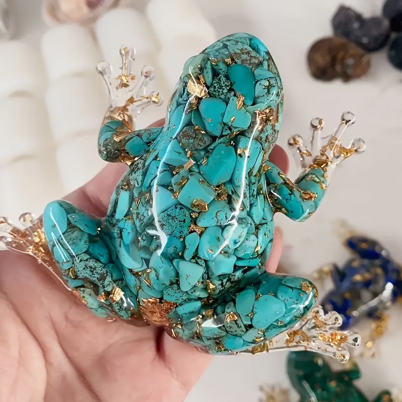 Image of 1pc Making Frog, Crystal Frog Crafts, Interior Decoration, Crystal Gift