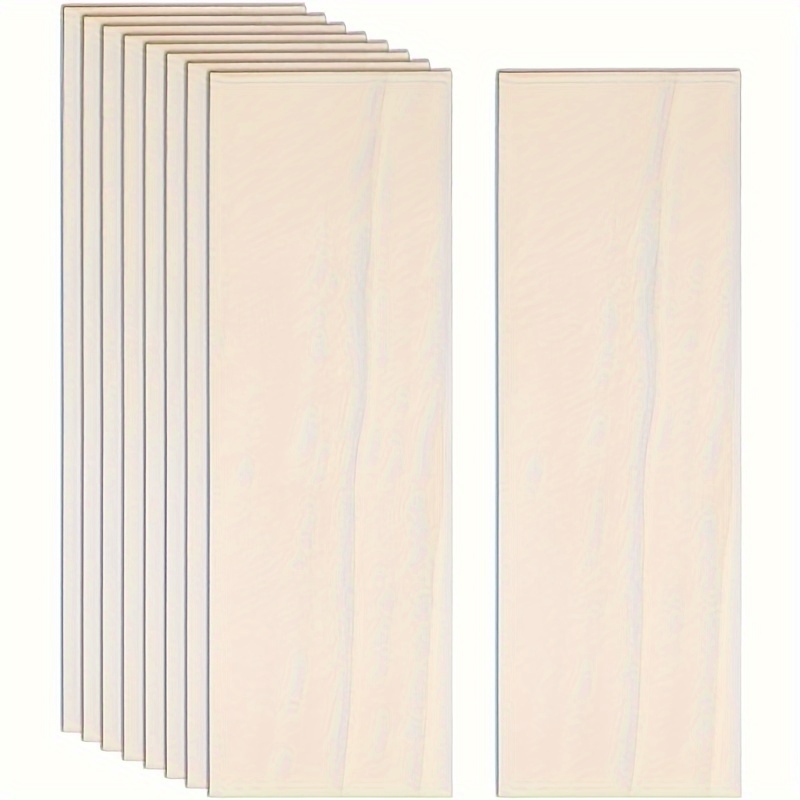 

10/20pcs Wood Panels, 12x4 , 3mm - For Diy Projects Painting, & Cutting