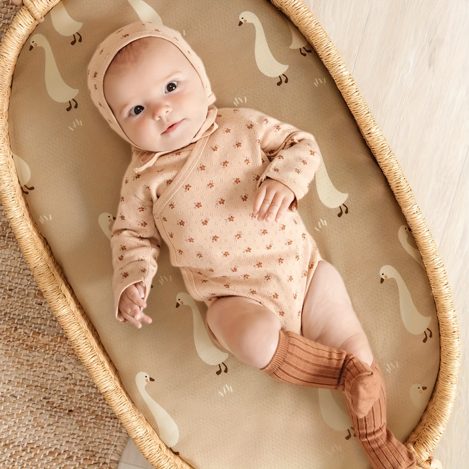 Stretchy Ultra Soft Fitted Bassinet Sheets 2 Pack, Universal Fit