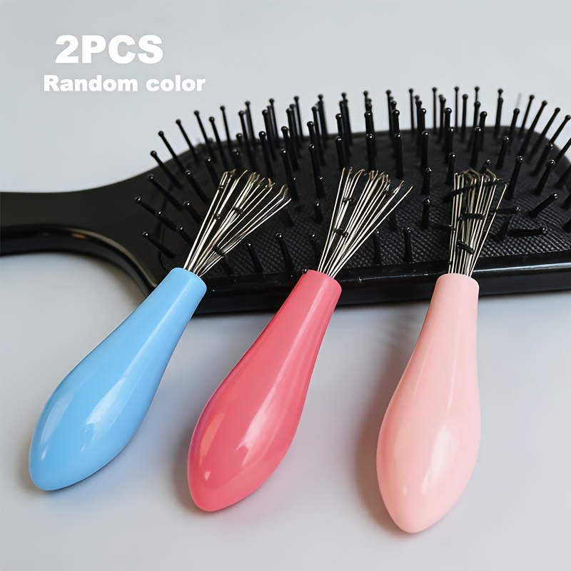 2 Random Color Comb Cleaning Brushes, Hair Removal Brushes, Hair Detanglers, Hair Styling Tools, Beauty Supplies, Household Items, Bedroom Decorations, For Daily Use