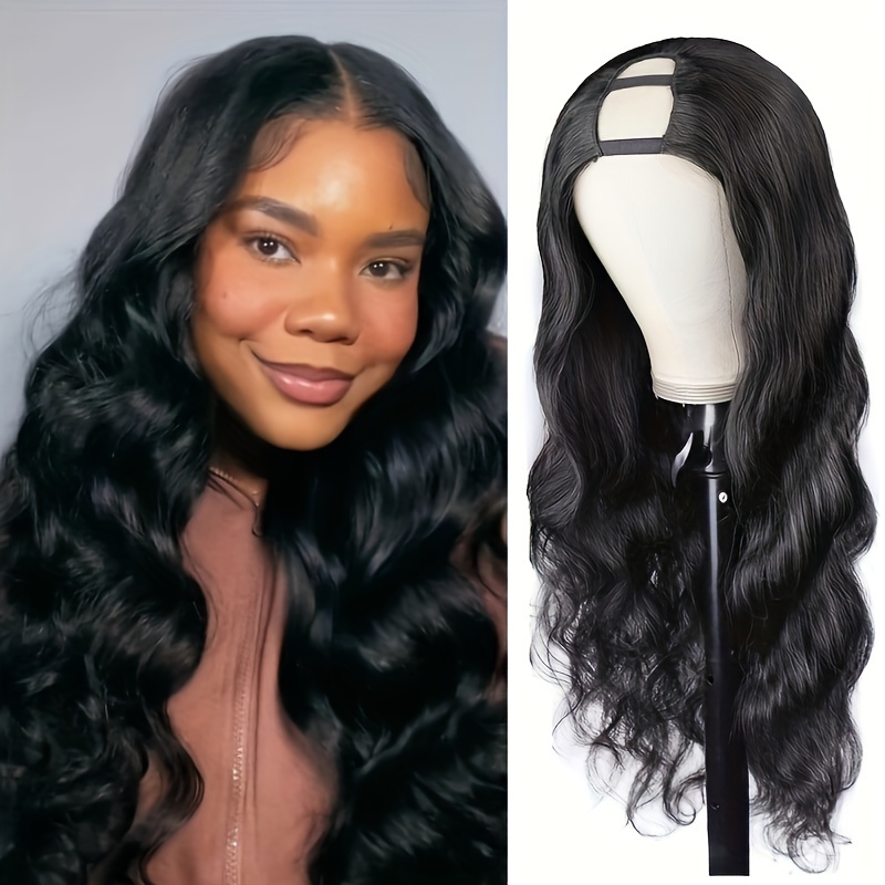 Body Wave U Part Wig Human Hair Wigs Glueless Brazilian - Temu Canada