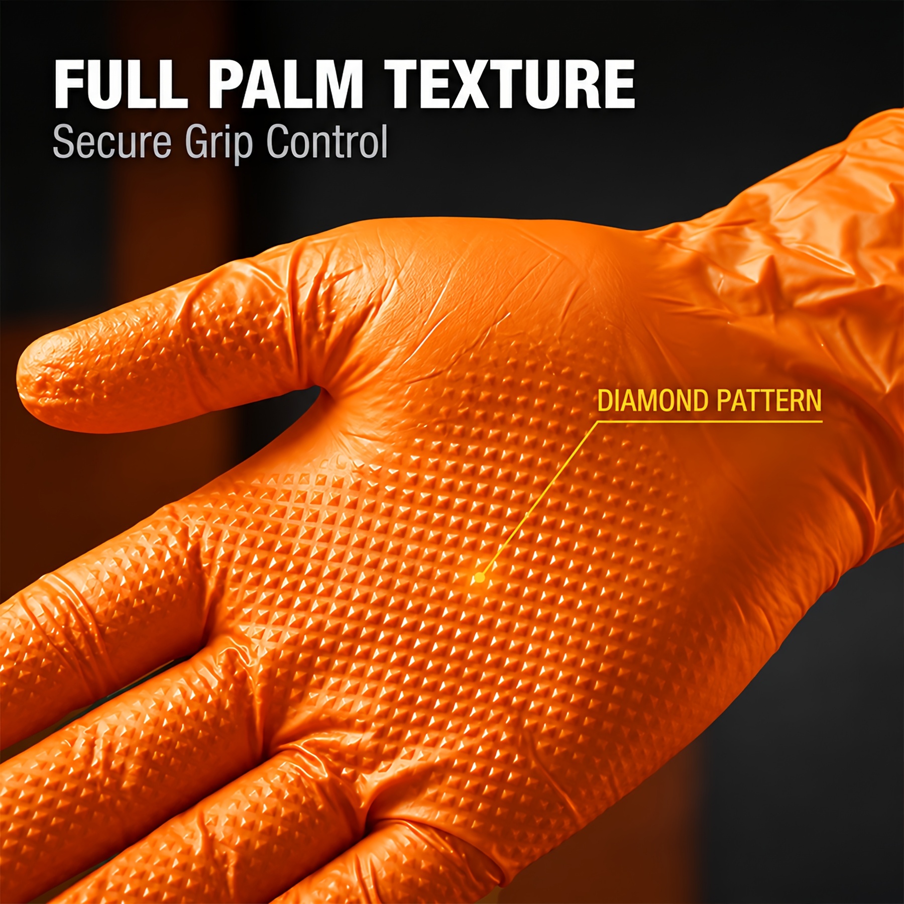 TEMU Thickened Diamond Pattern Nitrile Gloves, Reusable Gloves, Household Cleaning Gloves, /l/m/xl Sizes, Powder-free, Alcohol-free, Suitable For